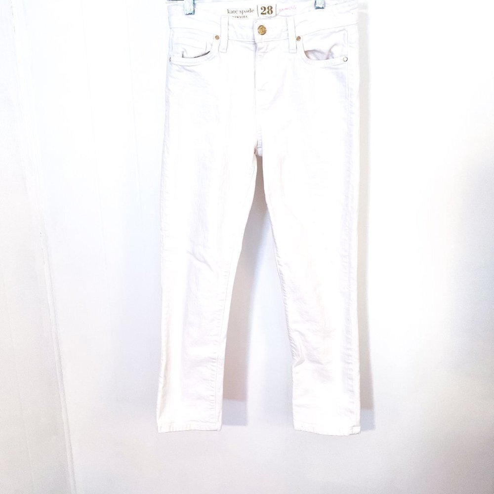 kate spade Live Colorfully white skinny jeans Size 28 - Picture 3 of 12